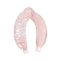 Cerchietto bambina con paillettes rosa