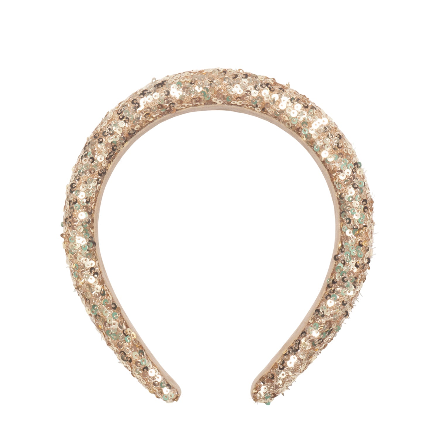 Cerchietto paillettes dorate