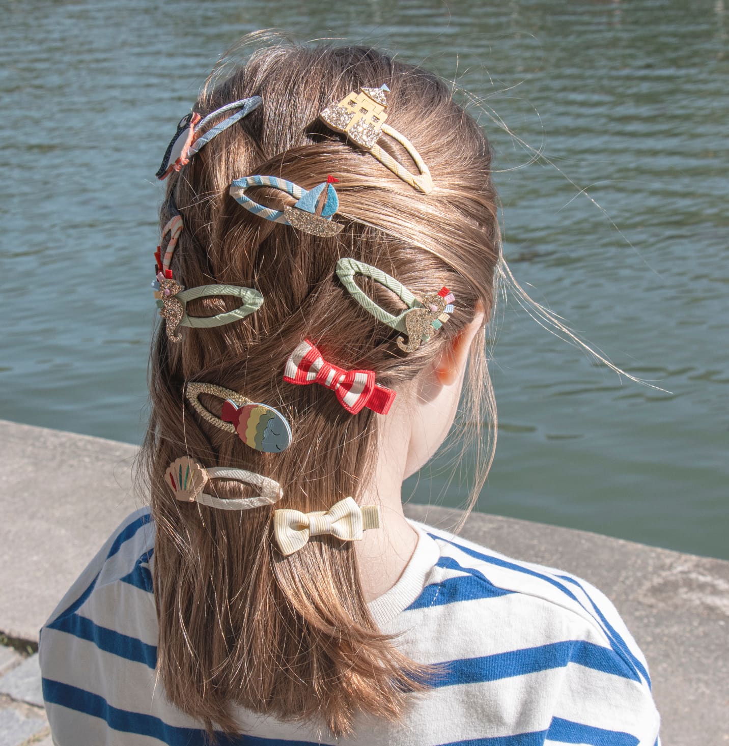 Sailboat hair clips