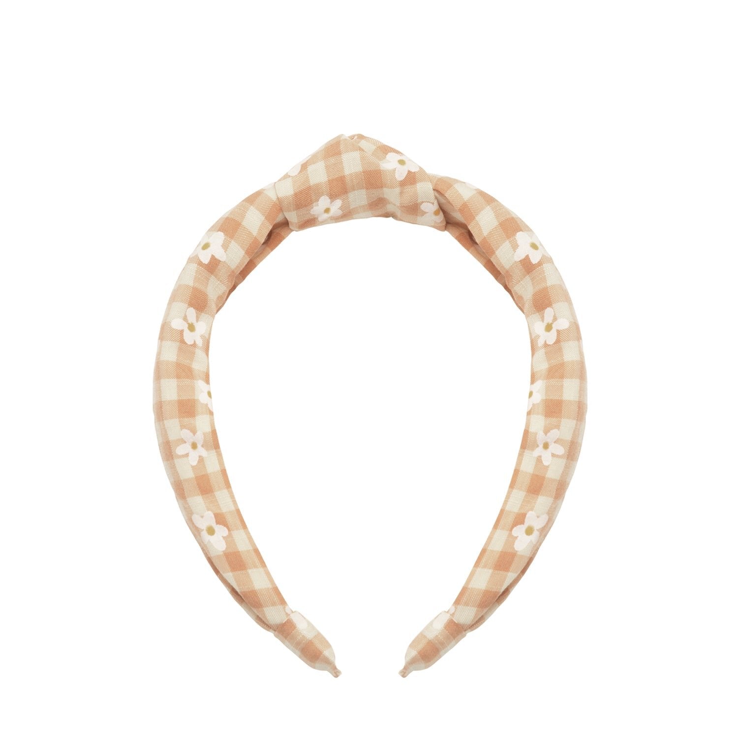 Headband with daisy knot squares