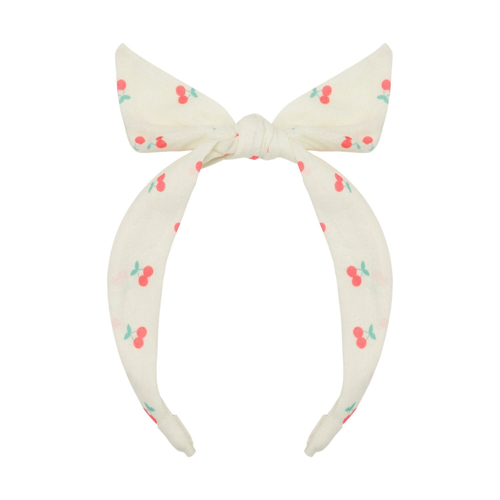 Headband with cherry bow