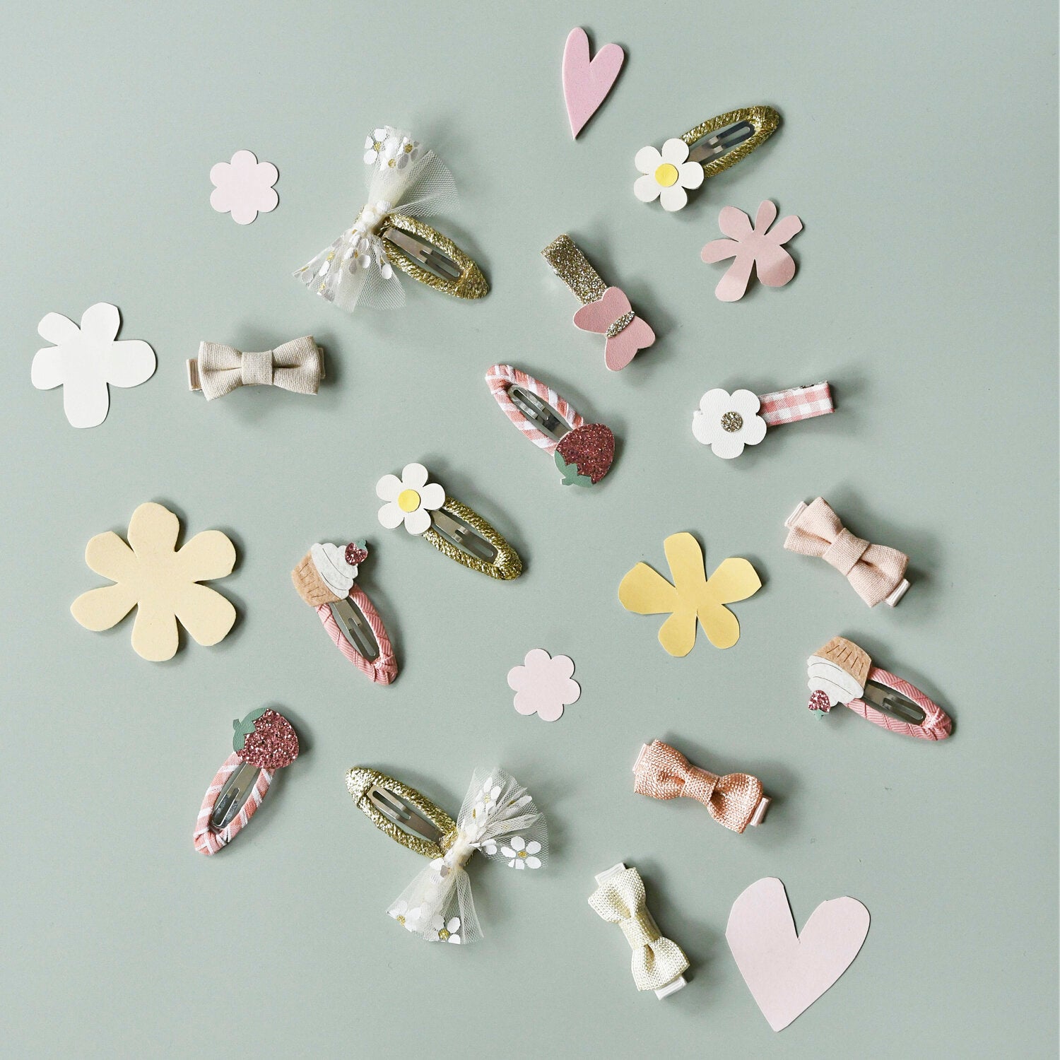 Daisy Tulle Hair Clips