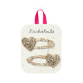 Fermagli Cuori glitter