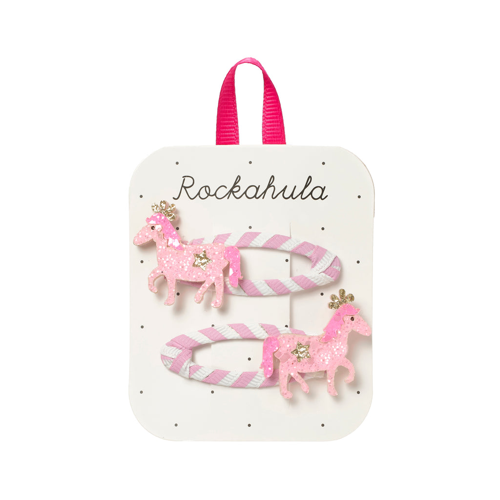 Fermagli Pony rosa
