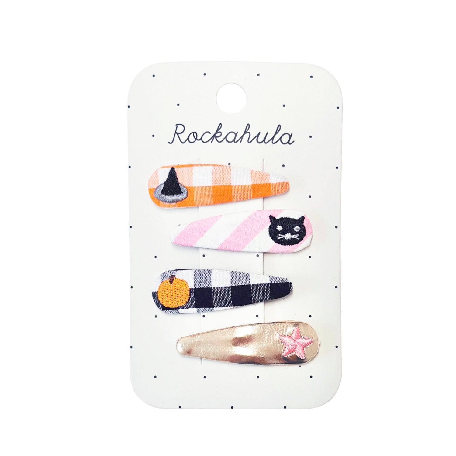 Fermagli per capelli con ricami Halloween | Rockahula Kids