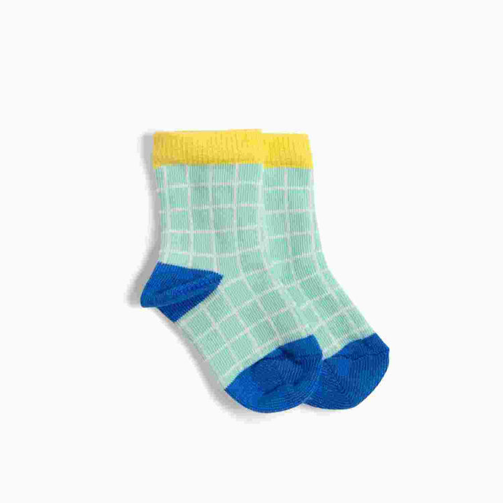 Hardy green/ecru checked socks