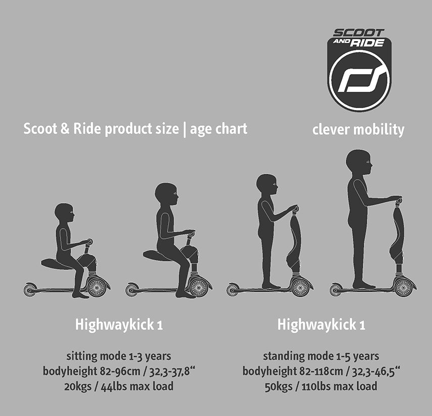 Highwaykick 1 2-in-1 Transforming Scooter, Pink
