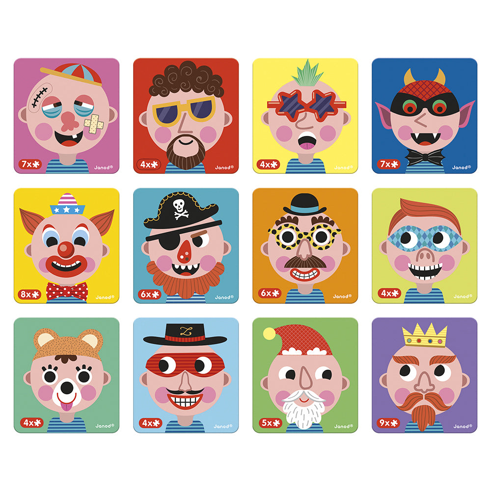 Gioco magnetico Magneti'book, Crazy faces | Janod
