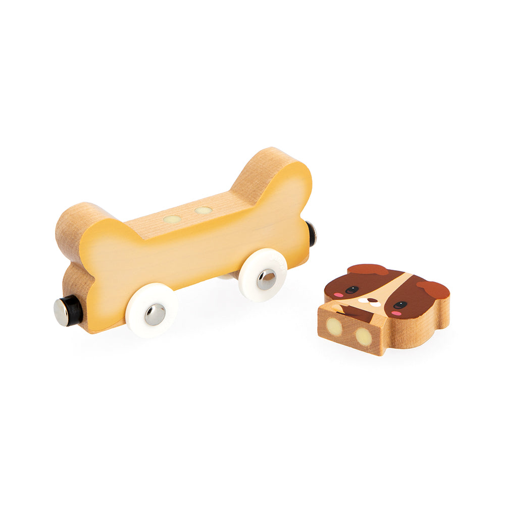 Wooden Magnetic Animals Train