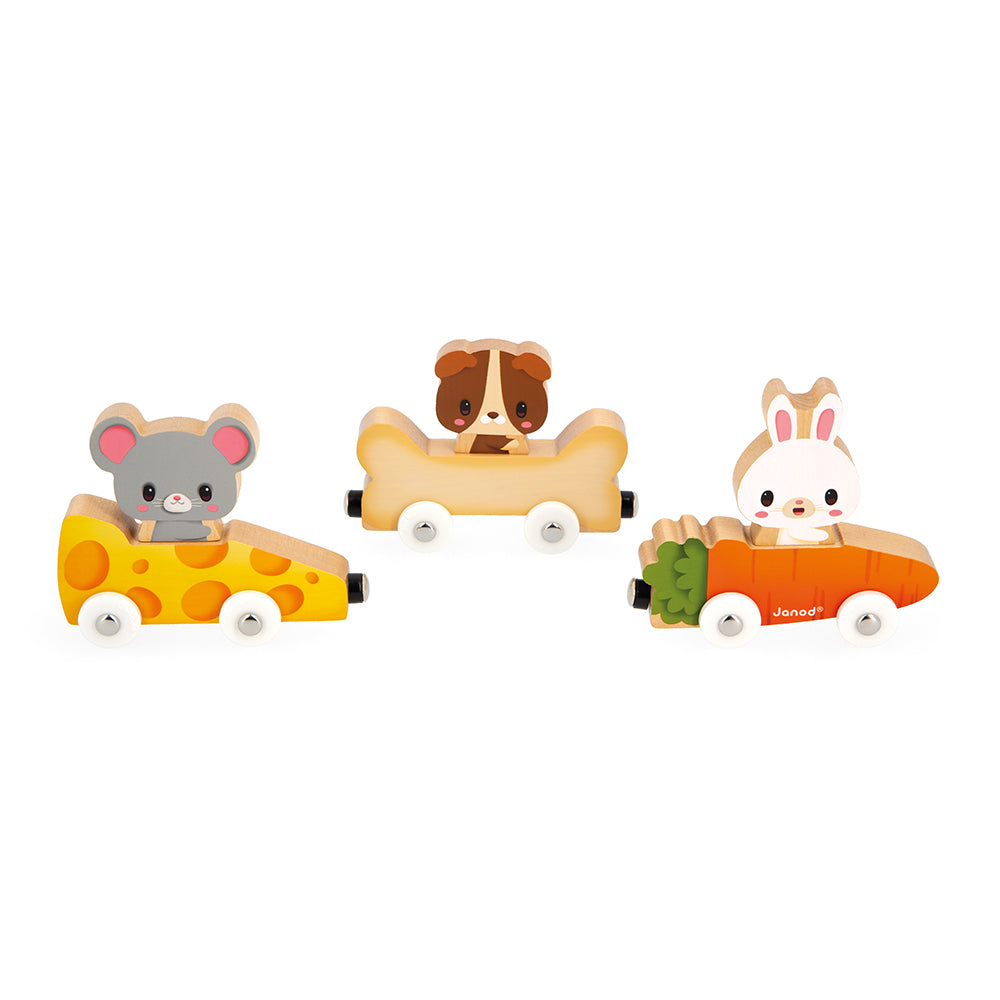 Wooden Magnetic Animals Train