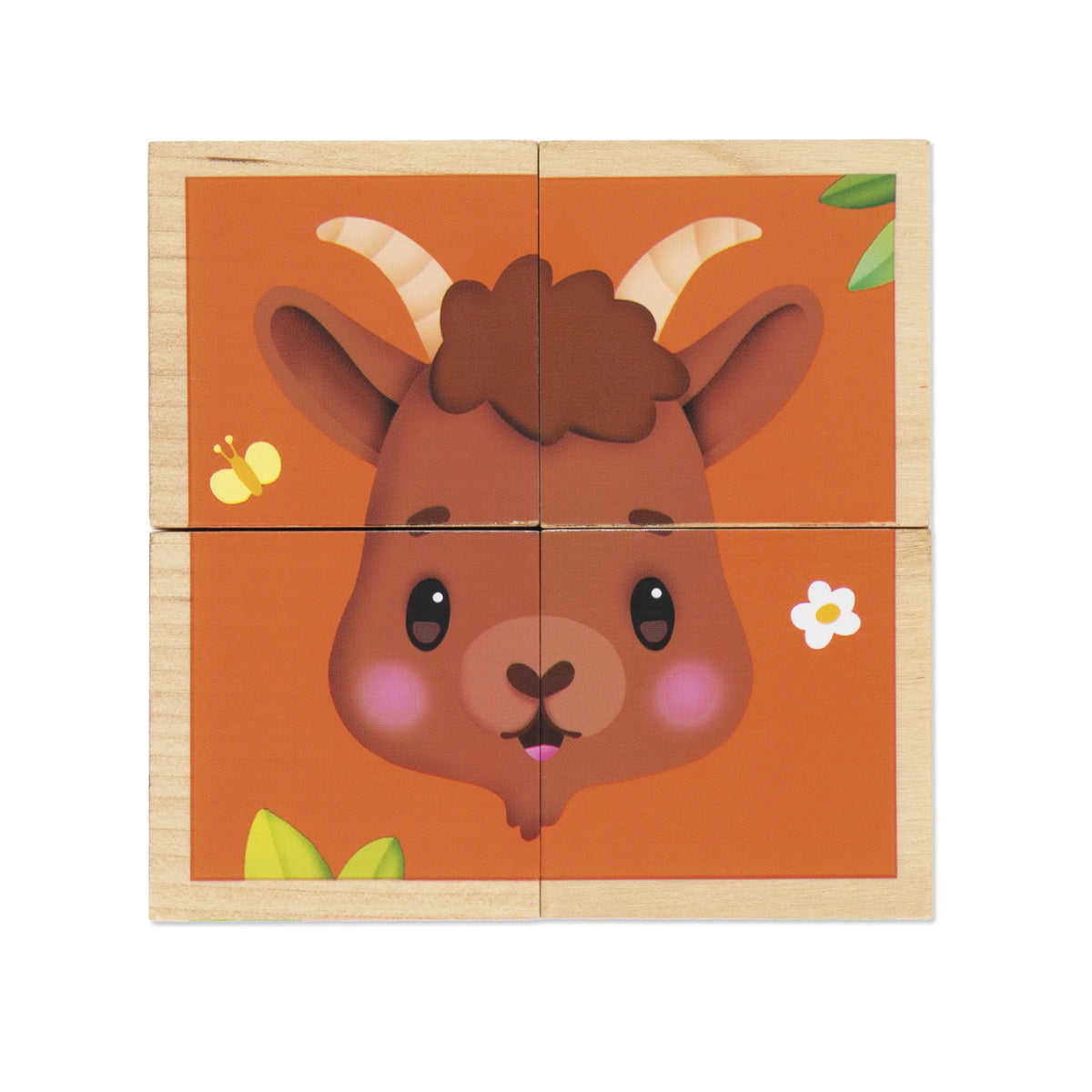 Farm Wooden Cubes - 4 Pieces