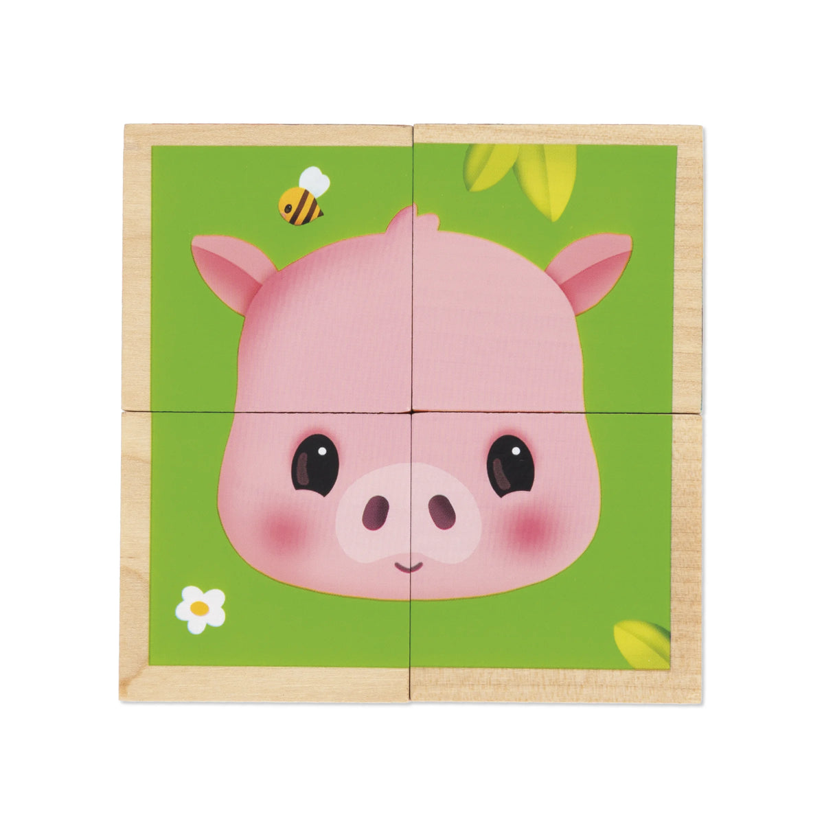 Farm Wooden Cubes - 4 Pieces