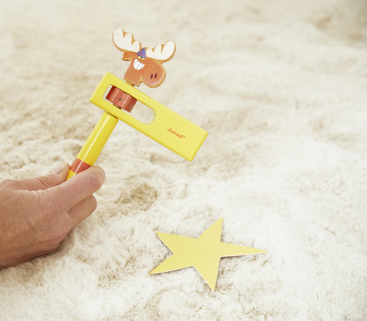Wooden guiro frogs, Moose and Toucan