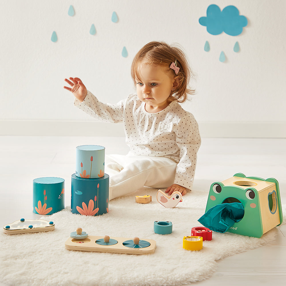 Janod box, Wooden games for 12 months - Sensory awakening