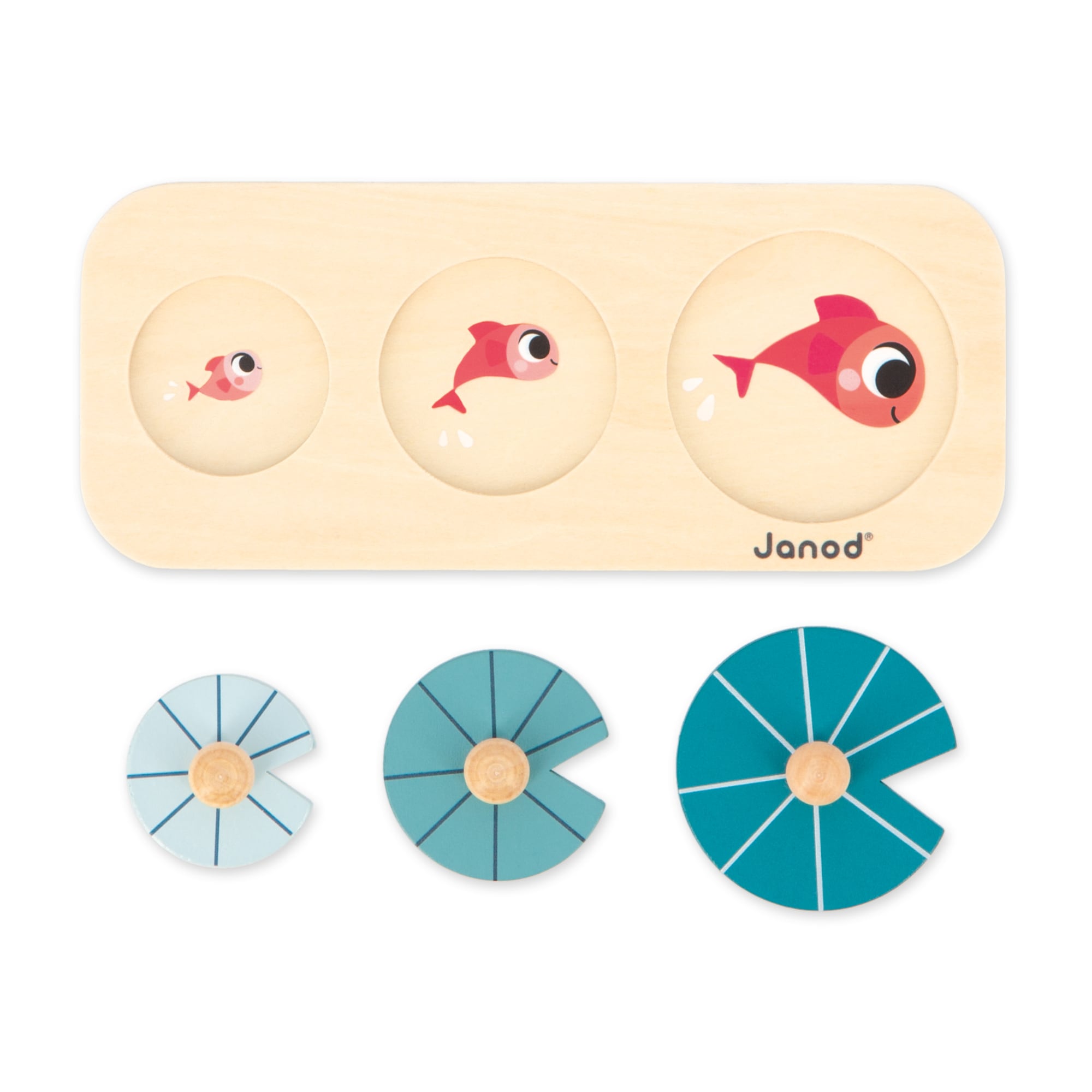 Janod box, Wooden games for 12 months - Sensory awakening