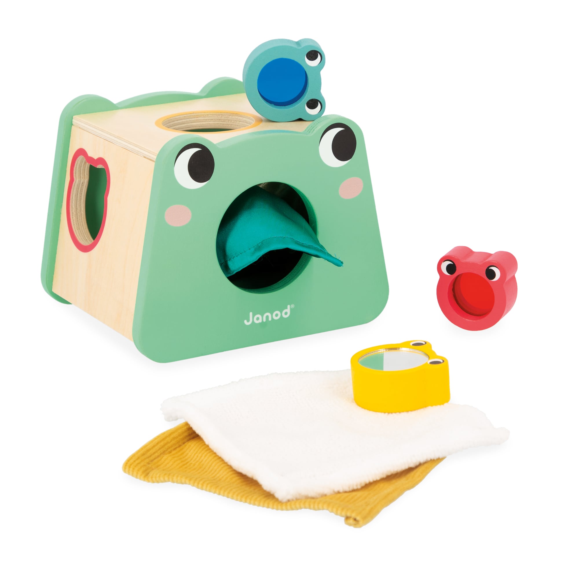 Janod box, Wooden games for 12 months - Sensory awakening
