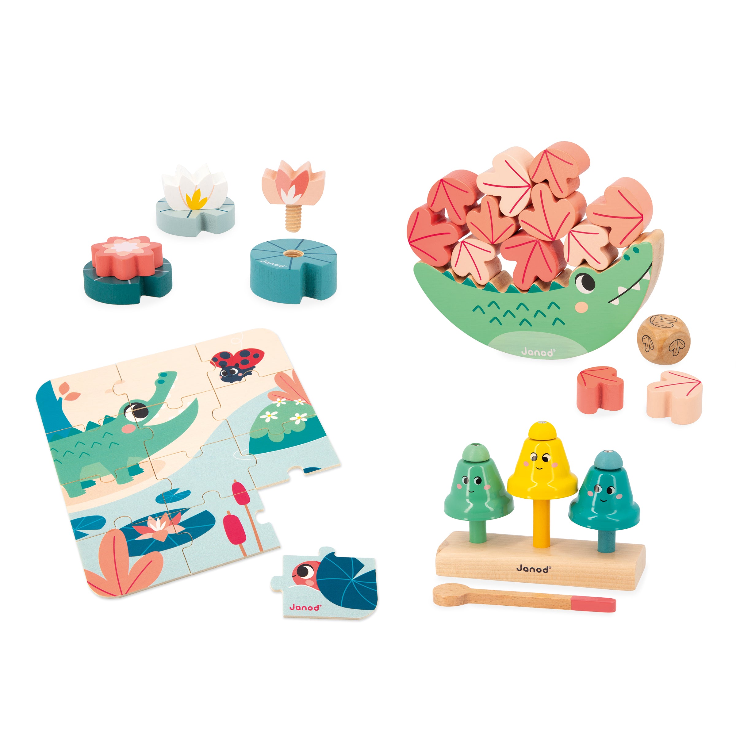Janod box, Wooden games for 24 months - Concentration skills