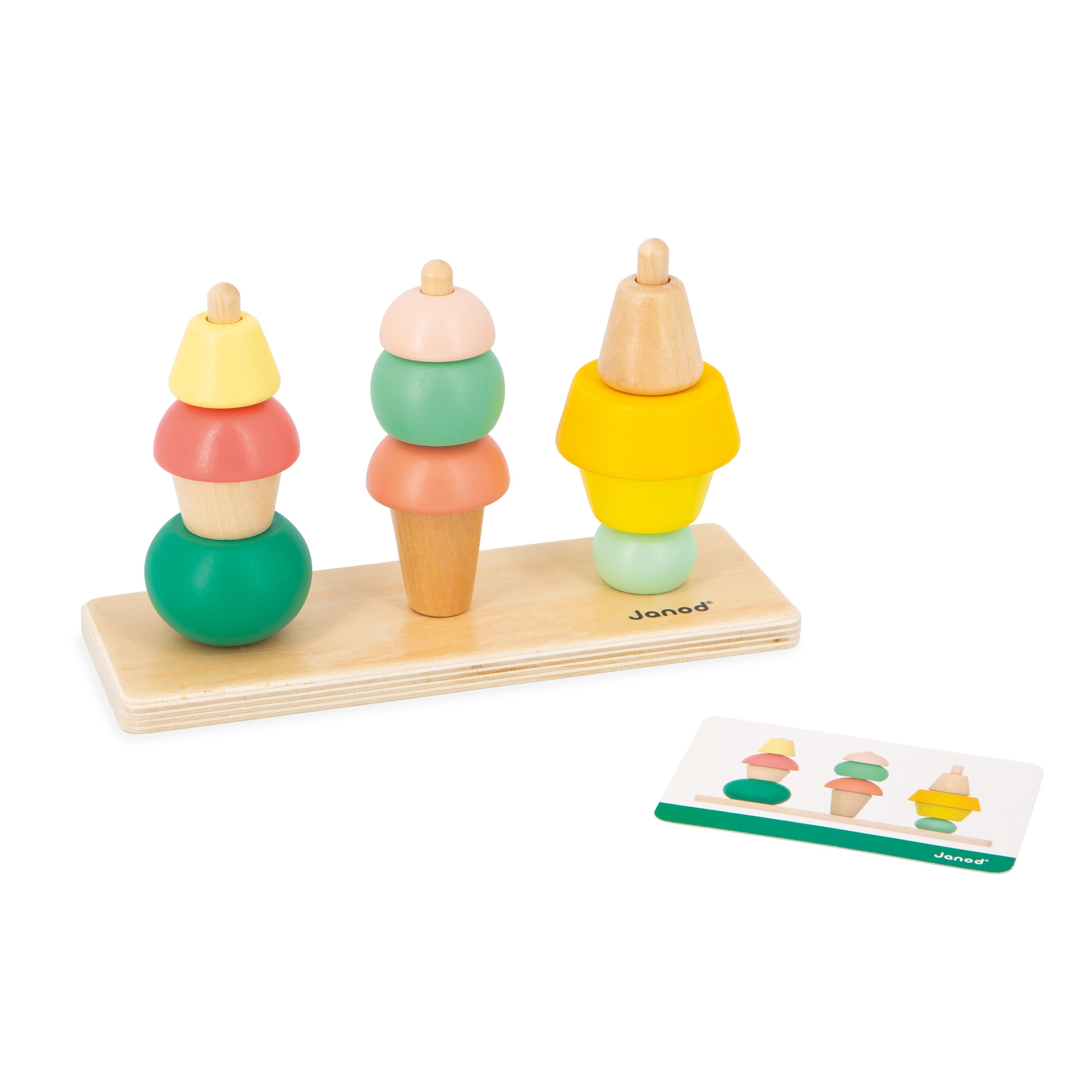 Janod box, Wooden toys for 36 months - Reasoning ability
