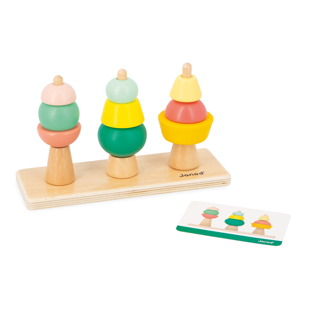 Janod box, Wooden toys for 36 months - Reasoning ability