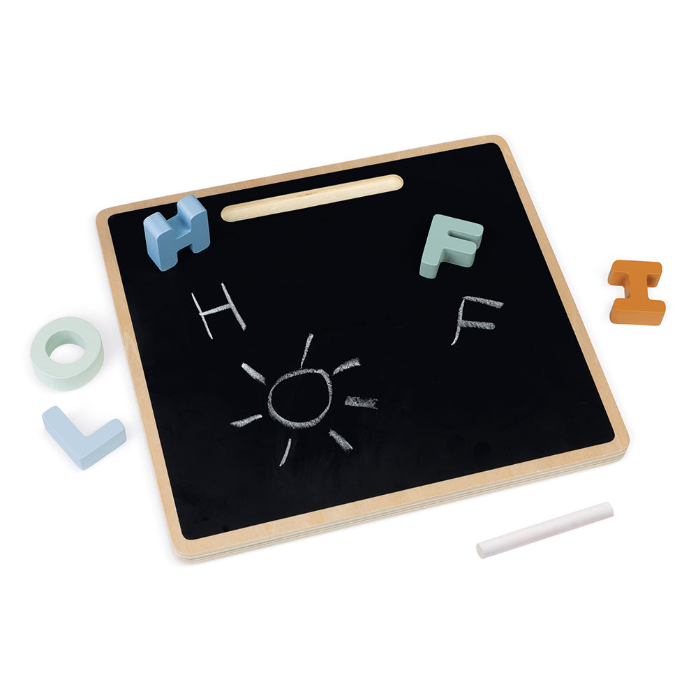 Wooden Alphabet Puzzle with Blackboard