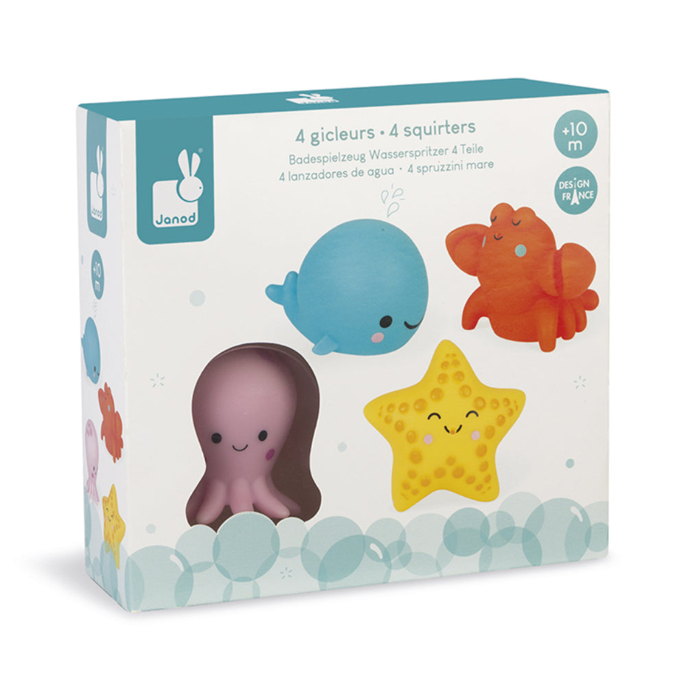 Gioco da bagno, Spruzzini animali marini