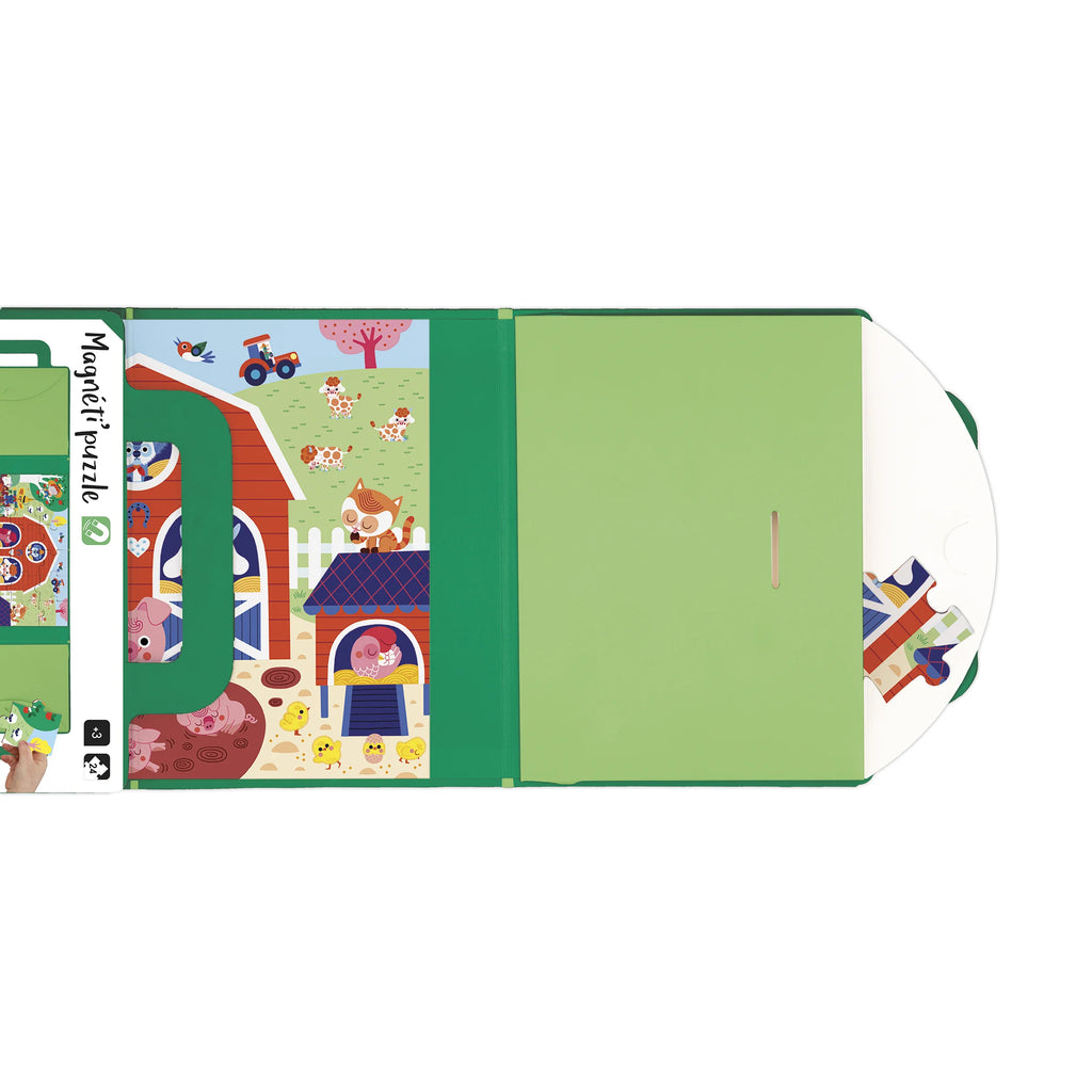 Magnéti’Puzzle Magnetic Game, Farm – 24 Pieces