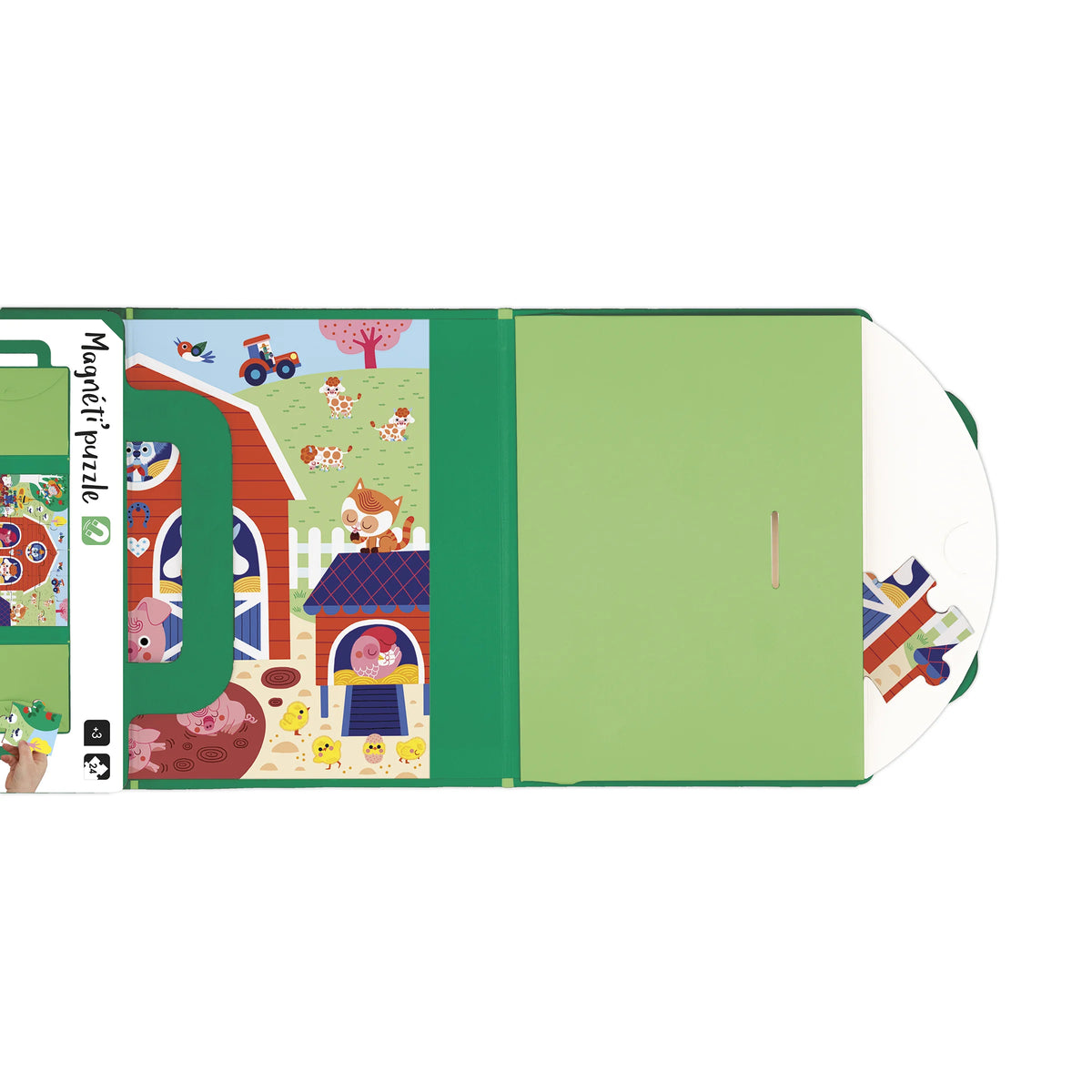 Magnéti’Puzzle Magnetic Game, Farm – 24 Pieces