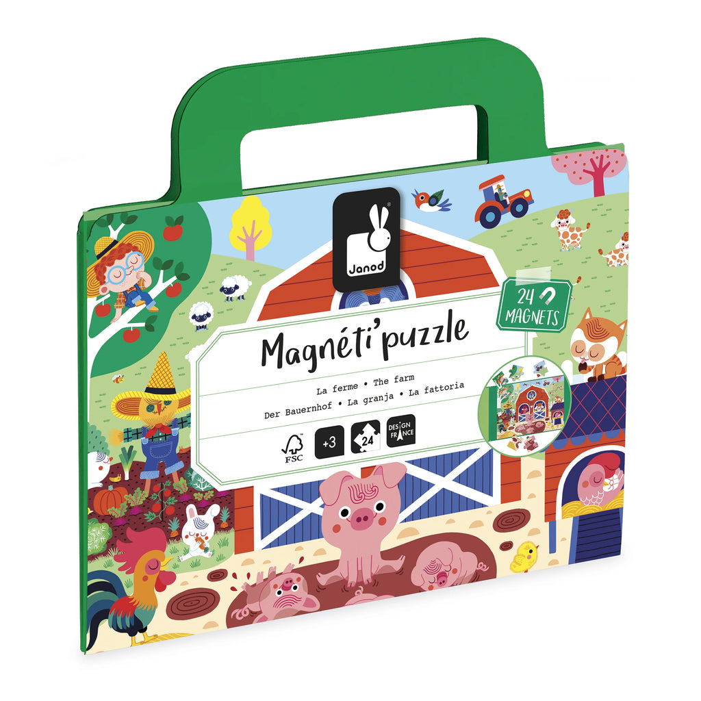 Magnéti’Puzzle Magnetic Game, Farm – 24 Pieces