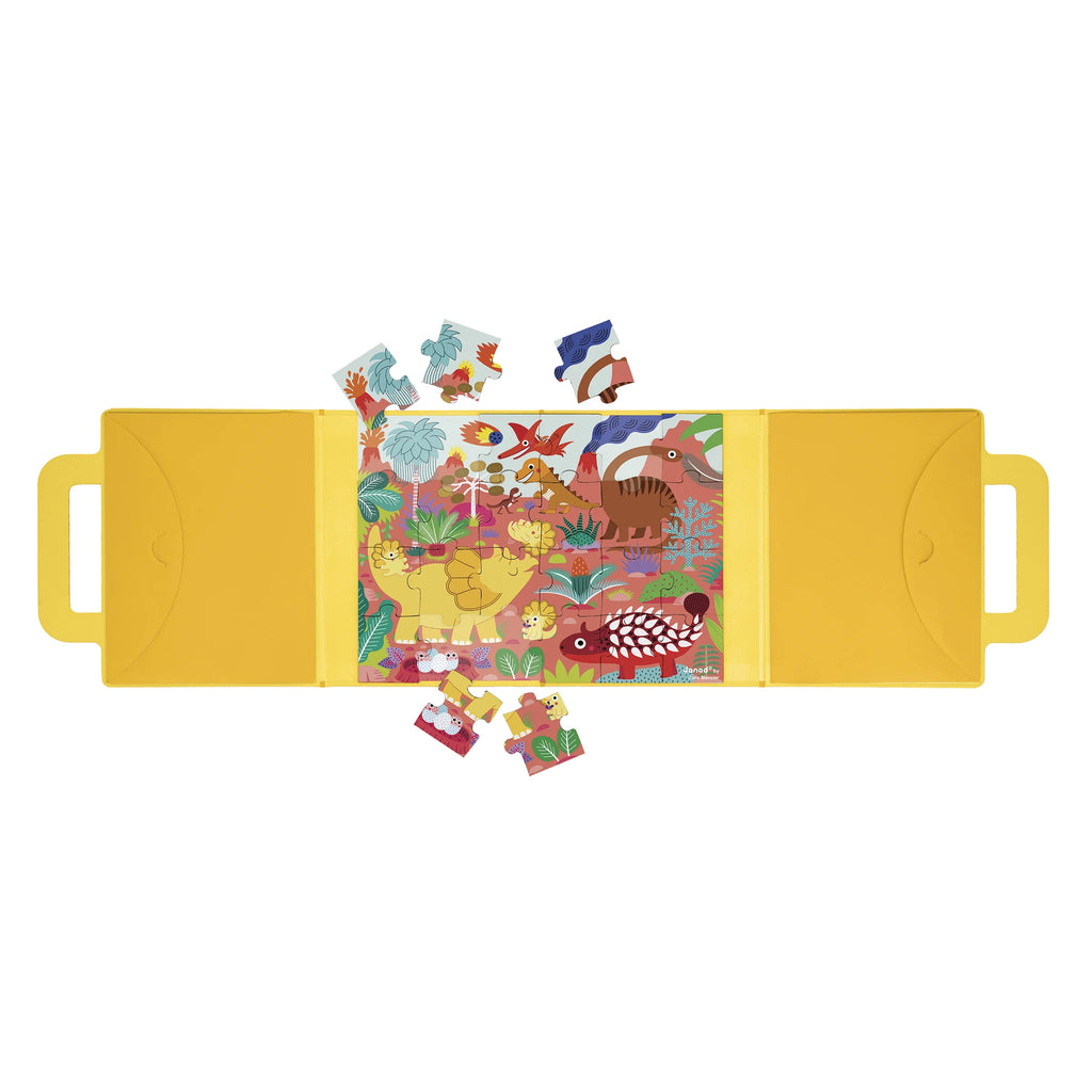 Magnéti’Puzzle Magnetic Game, Dinosaurs – 24 Pieces