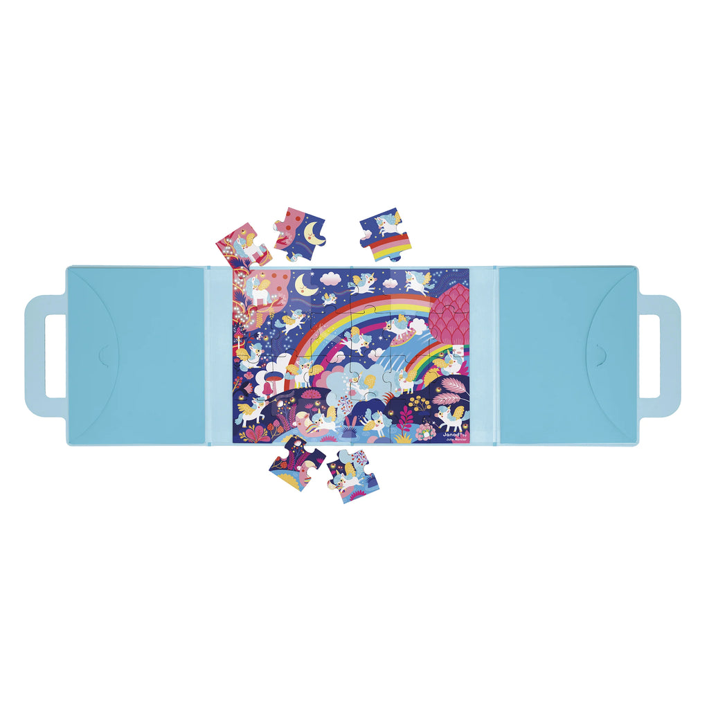 Gioco magnetico Magnéti’Puzzle, Unicorni – 24 pezzi