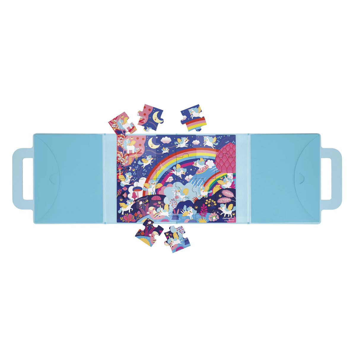 Gioco magnetico Magnéti’Puzzle, Unicorni – 24 pezzi