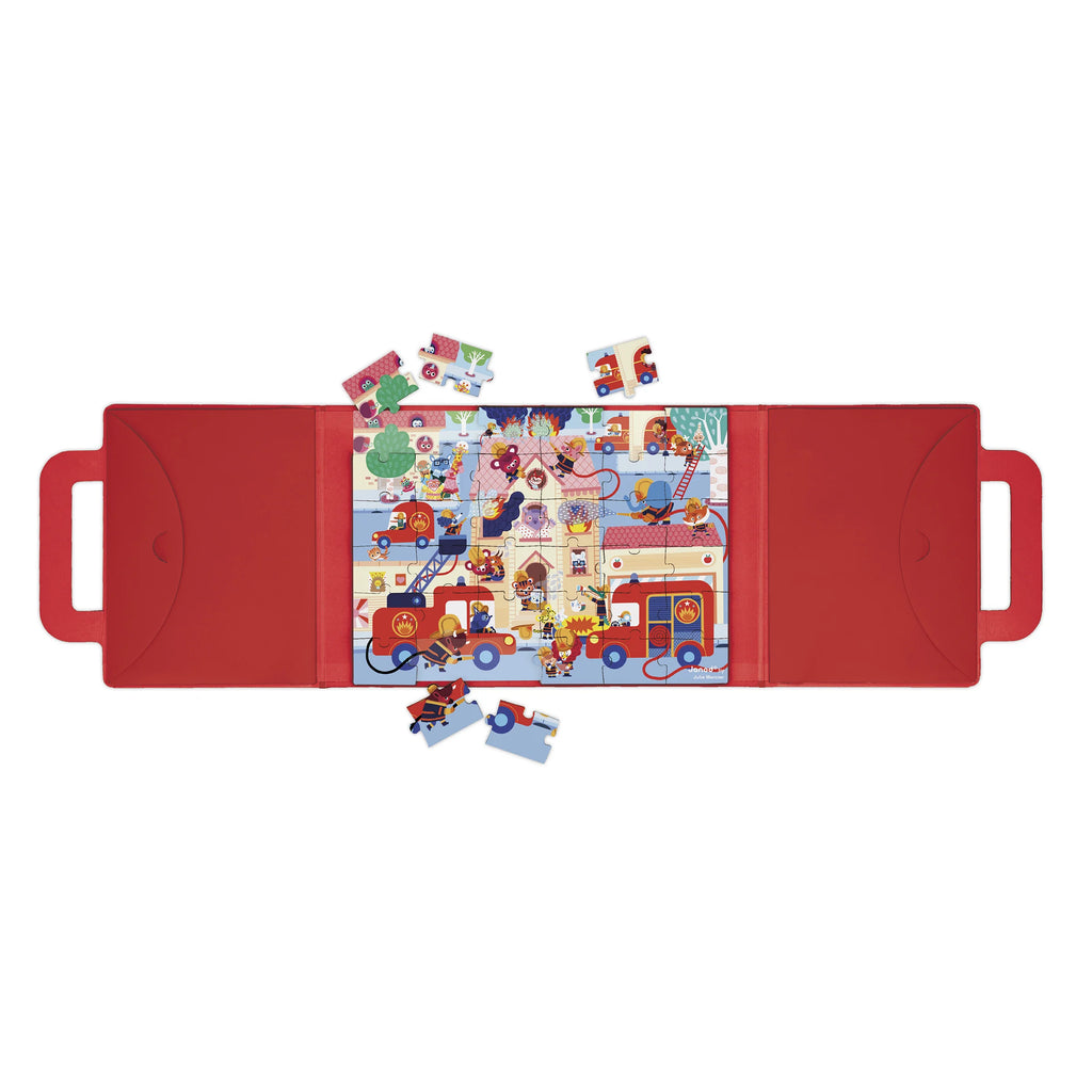 Magnéti’Puzzle Magnetic Game, Firefighters – 24 Pieces