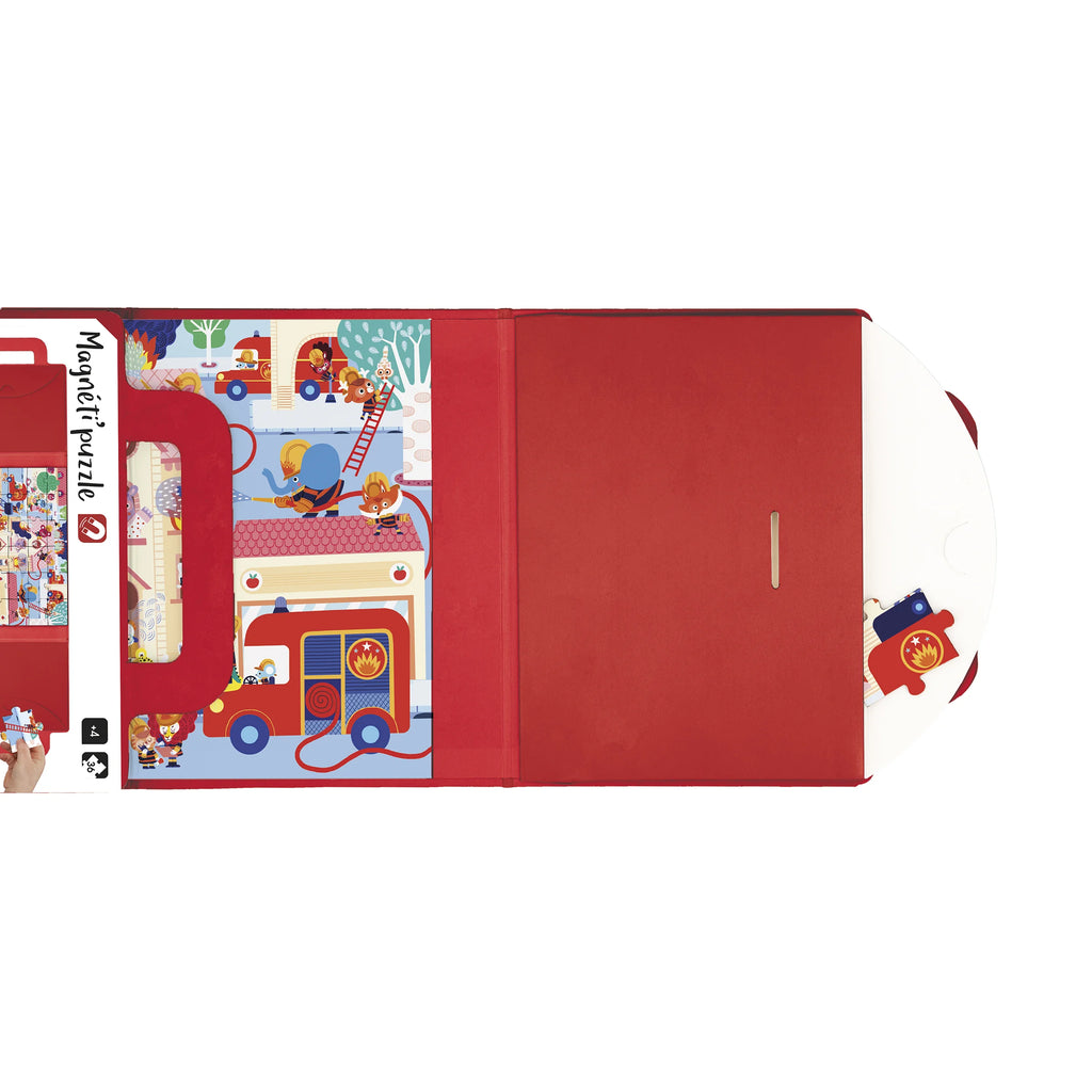 Magnéti’Puzzle Magnetic Game, Firefighters – 24 Pieces