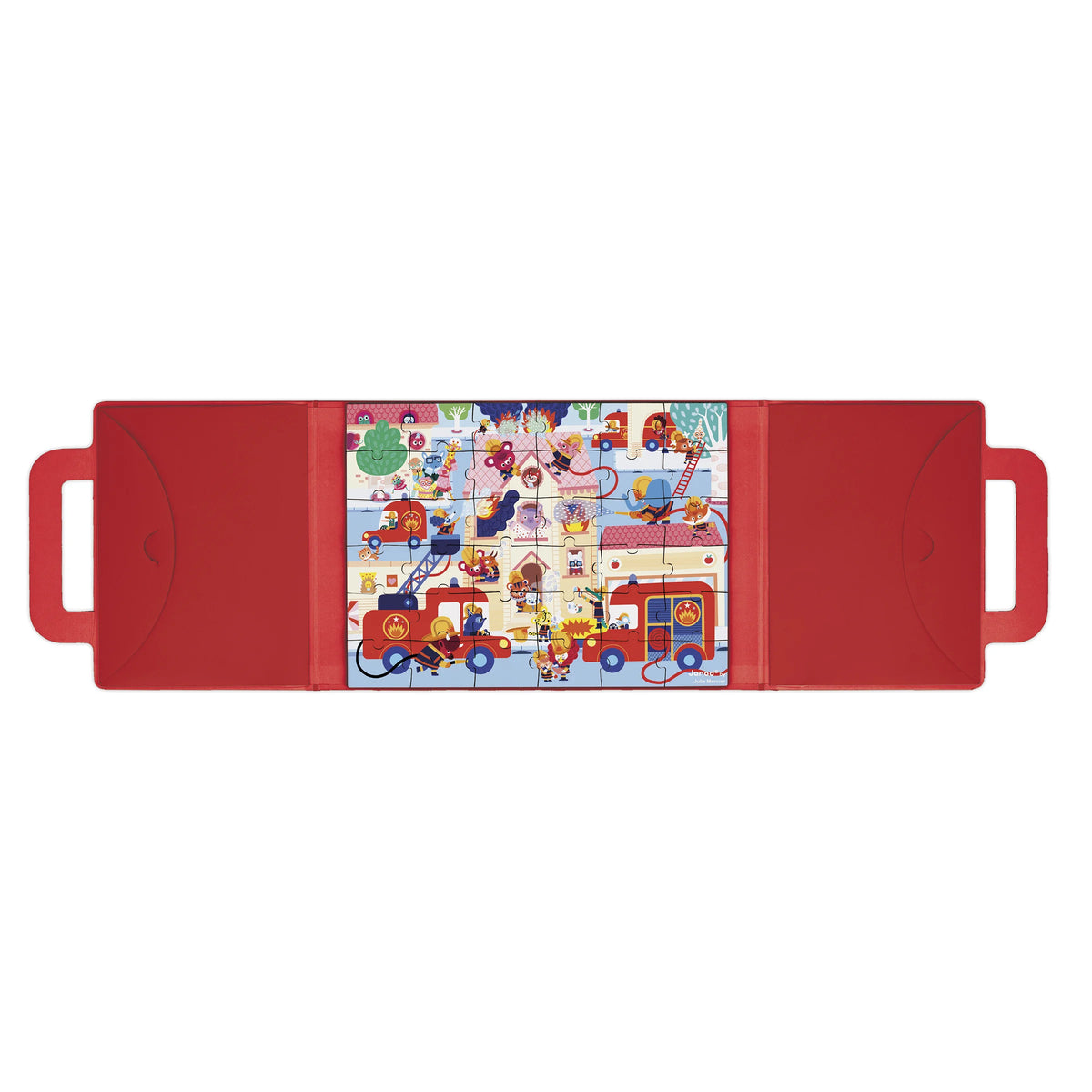 Magnéti’Puzzle Magnetic Game, Firefighters – 24 Pieces