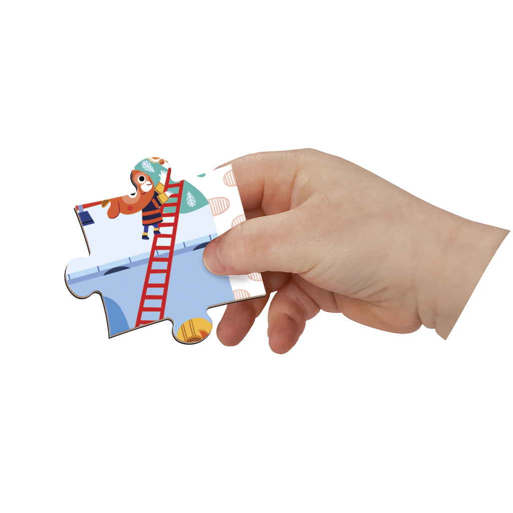 Magnéti’Puzzle Magnetic Game, Firefighters – 24 Pieces