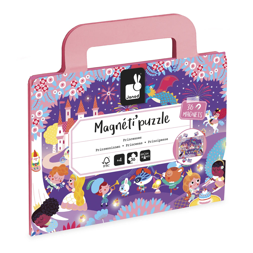 Gioco magnetico Magnéti’Puzzle, Principesse – 24 pezzi