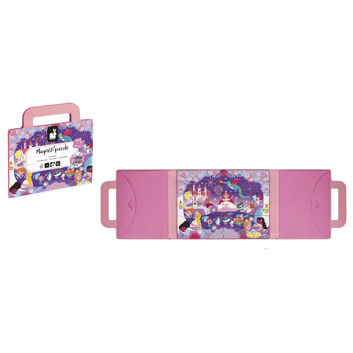 Gioco magnetico Magnéti’Puzzle, Principesse – 24 pezzi