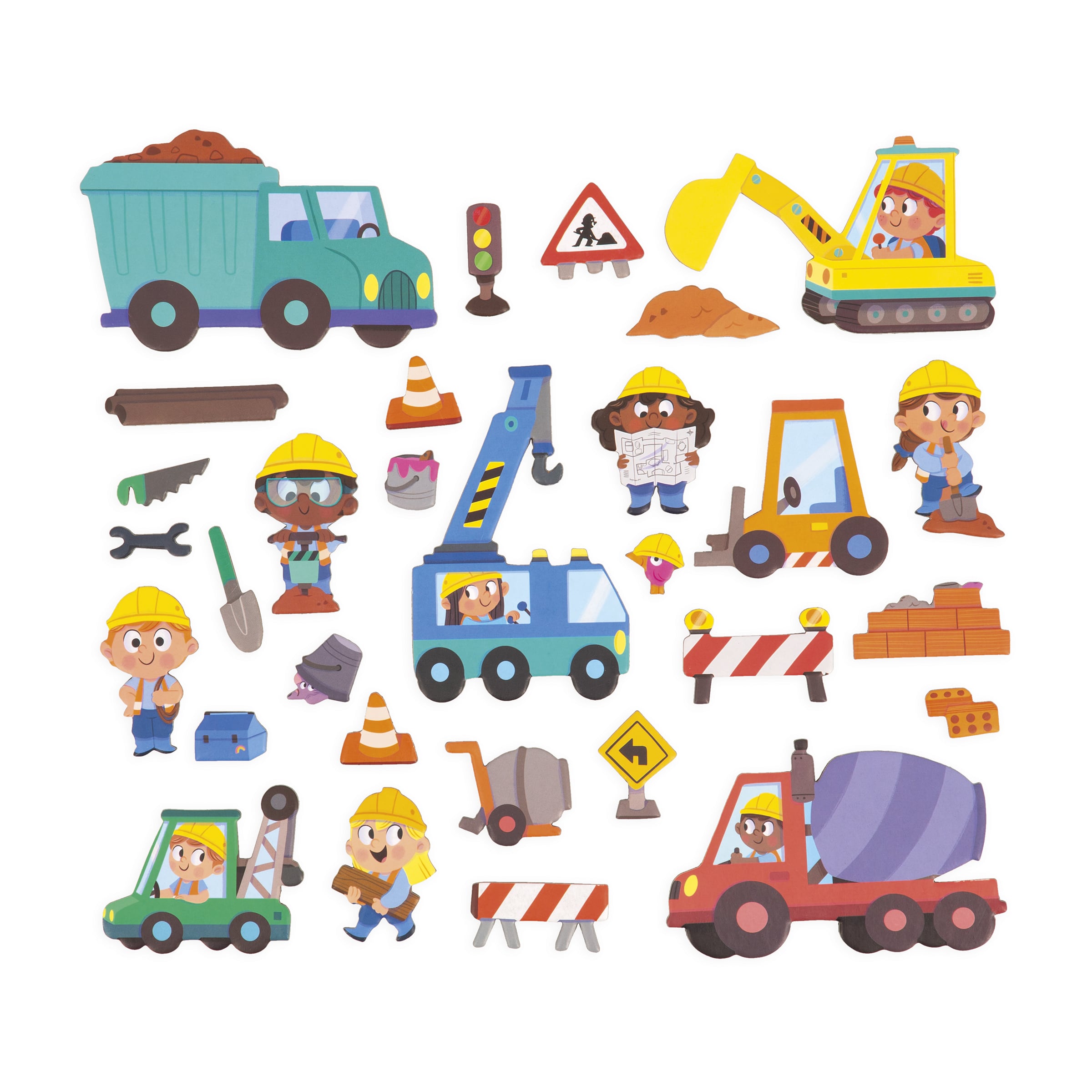 Gioco magnetico Magneti'stories, Il cantiere | Janod