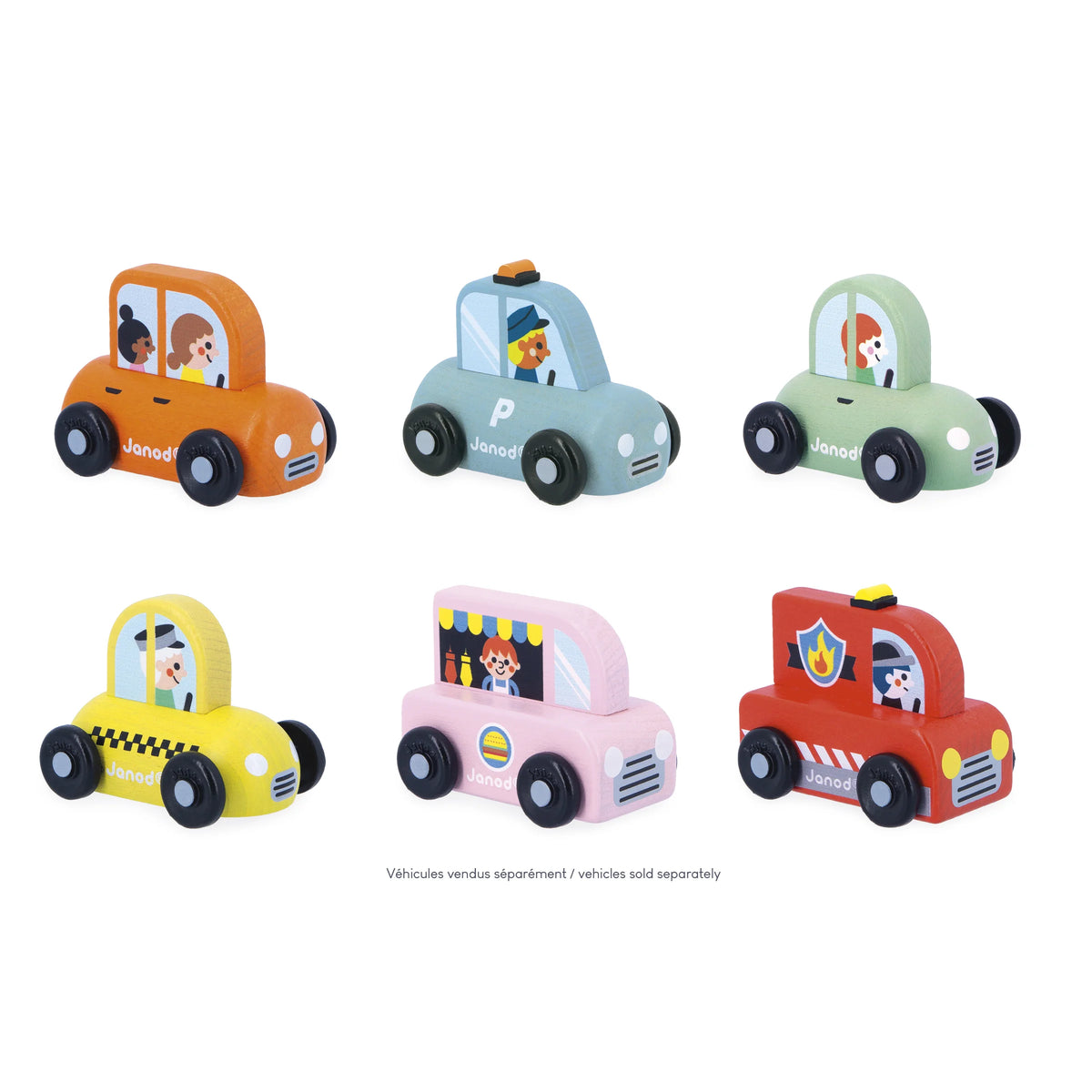 Macchinina in legno Cross Roads – Camion pompieri