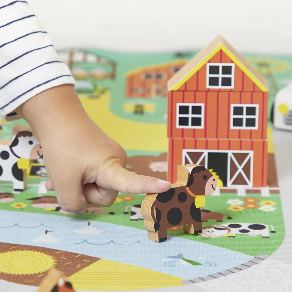 Set di 36 cubi in legno Cross Roads – Campagna