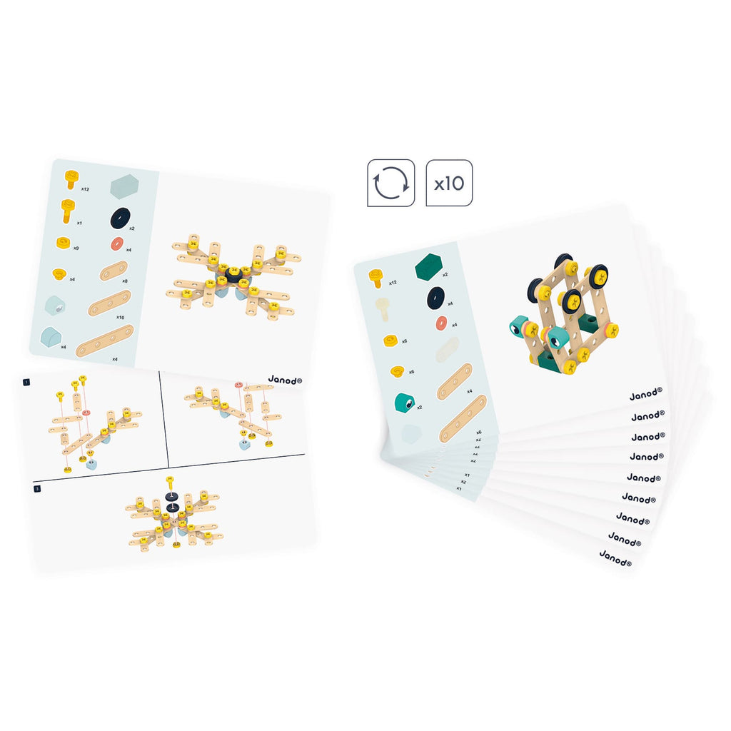 Brico'Kids 100 wooden pieces