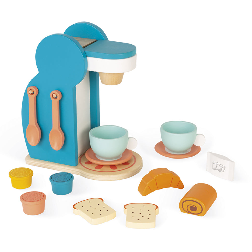Wooden breakfast service