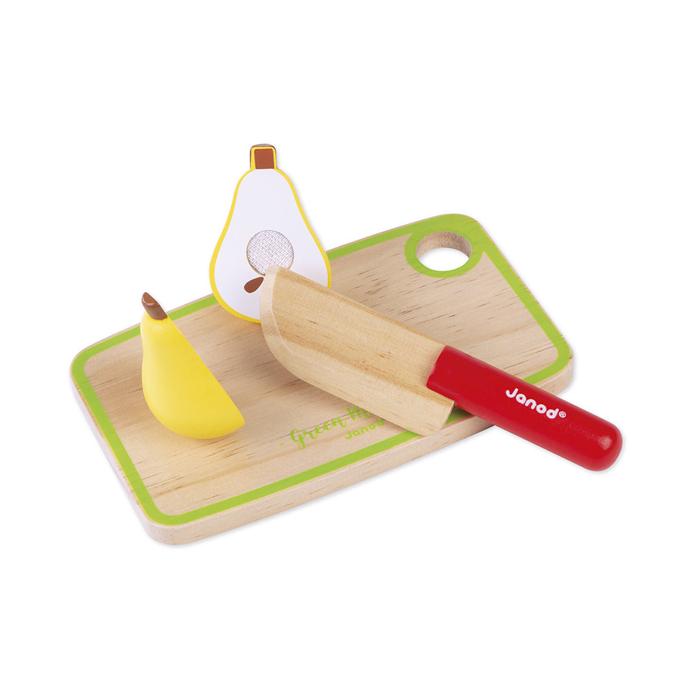 Maxi set, Frutta e verdura da tagliare in legno