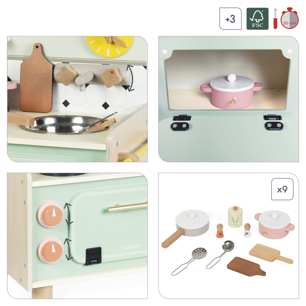 Piccola cucina in legno Nonna Sole