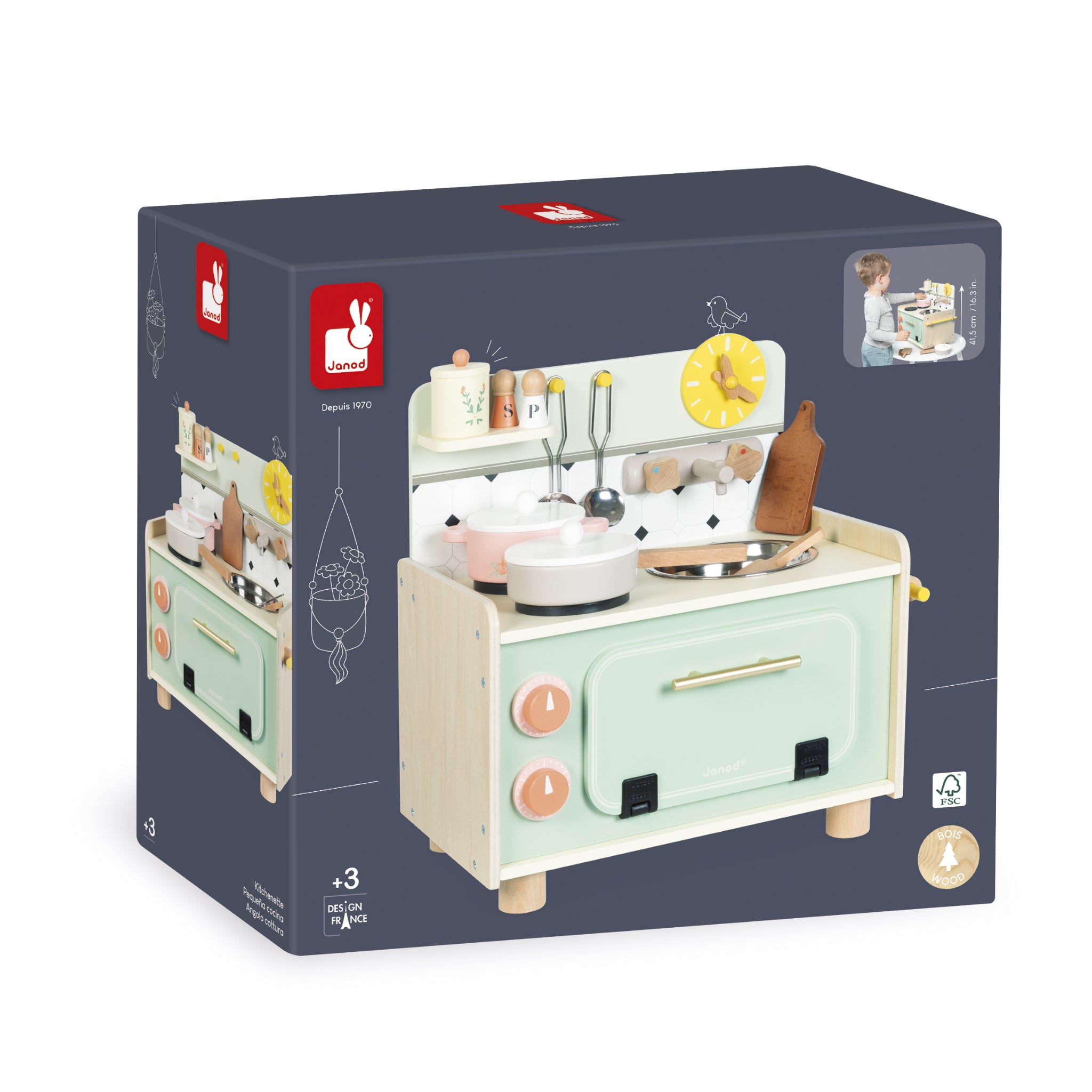 Piccola cucina in legno Nonna Sole