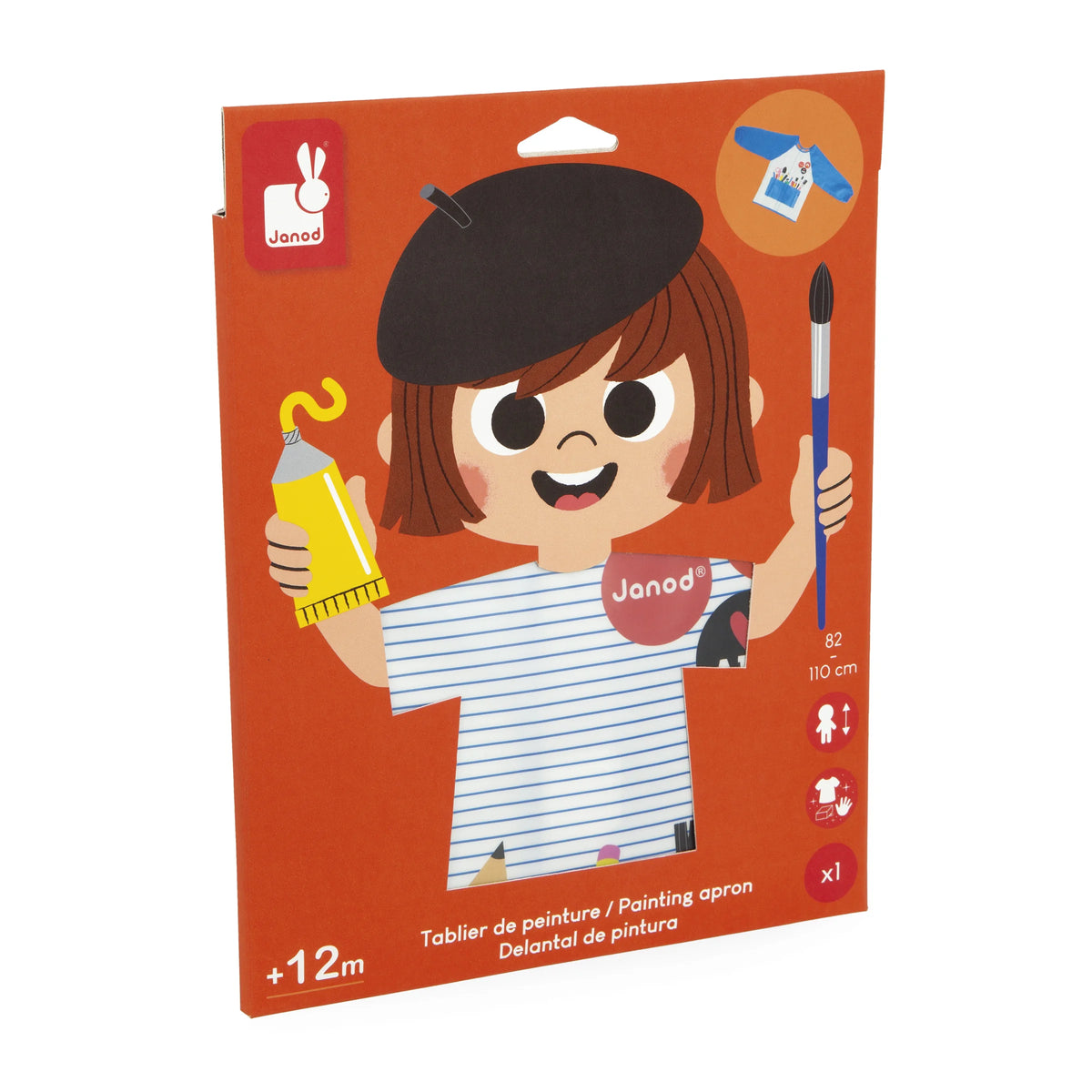 Grembiule da pittura per bambini 1–5 anni