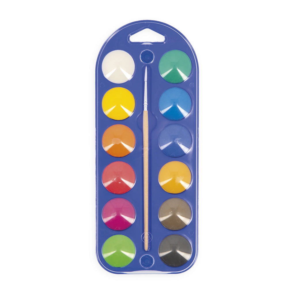 Watercolours - 12 Colours with Brush