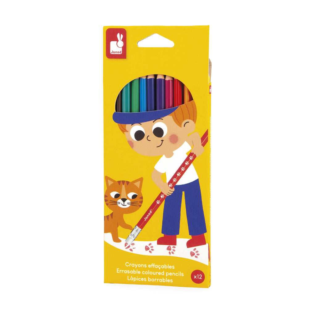 Erasable Coloured Pencils - 12 Colours