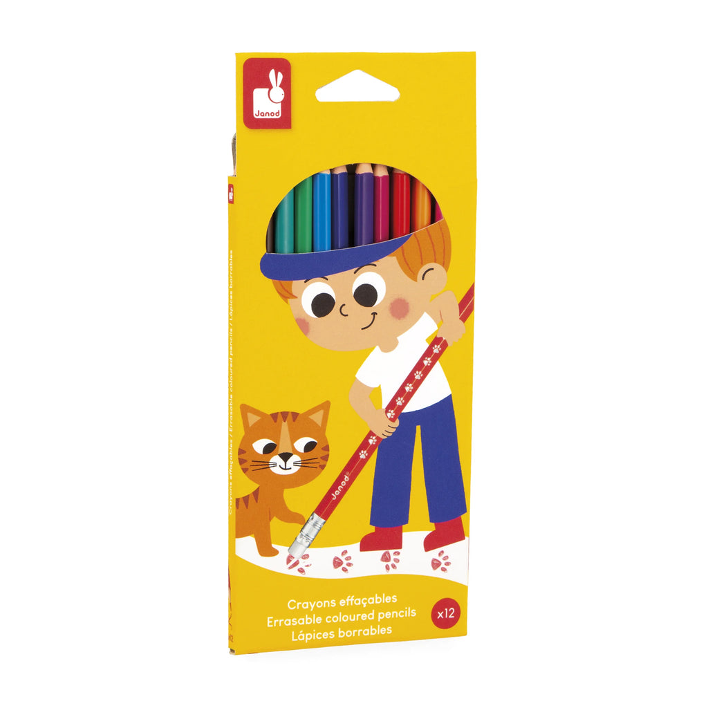 Erasable Coloured Pencils - 12 Colours