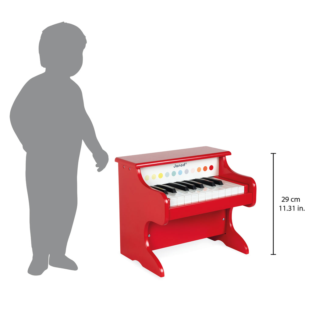Il mio primo pianoforte elettronico in legno, Rosso